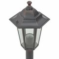 vidaXL Záhradné stĺpové lampy 6 ks E27 110 cm hliníkové bronzové