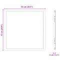 vidaXL Access Panel Biela 53 x 53 x 3 cm Oceľ