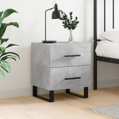 vidaXL Nočný stolík betónovo sivý 40x35x47,5 cm kompozitné drevo