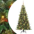 vidaXL Umelý Sklápací Vianočný Stromček Zelená 180 cm PE a PVC