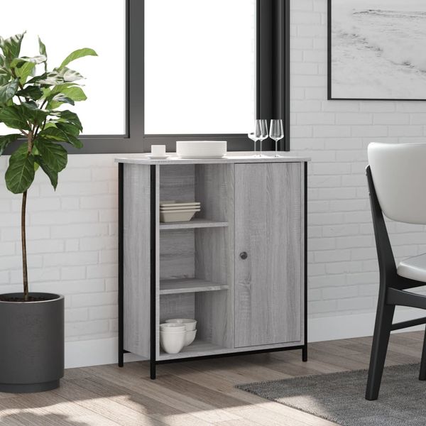 vidaXL Komoda sivá sonoma 70x30x80 cm kompozitné drevo