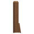 vidaXL CD skrinka hnedý dub 100x23x89,5 cm spracované drevo