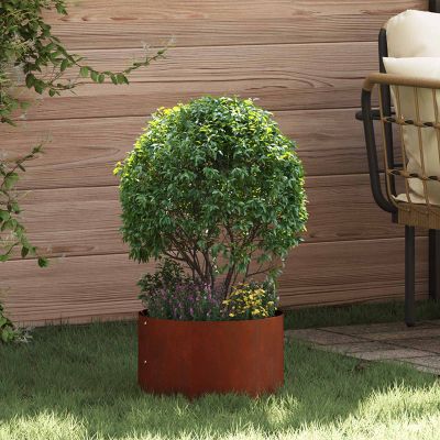vidaXL Krúžok na kvetináče 5 pcs Hnedá 30 x 30 x 20 cm