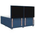 vidaXL Posteľ boxspring s matracom Modrá 180 x 200 cm Látka