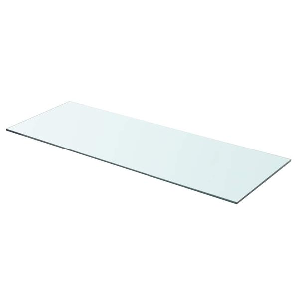 vidaXL Poličkový panel z priehľadného skla, 80x30 cm