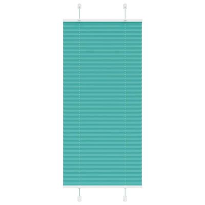 vidaXL Plisovaná roleta petrolejovo zelená 65x100 cm šírka látky 64,4 cm polyester