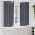 vidaXL Zatemňovacie závesy 2 ks Svetlosivá 140 x 175 cm Zamat