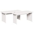 vidaXL Konferenčný stolík 2 ks Biela 100 x 69 x 35,5 cm