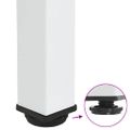 vidaXL Nohy barového stola 4 ks biele 100-102 cm oceľové