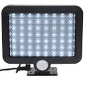 vidaXL Solárna lampa s pohybovým senzorom, LED svetlo, biele