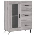 vidaXL Vysoká skrinka sivý dub sonoma 69,5x34x180 cm spracované drevo