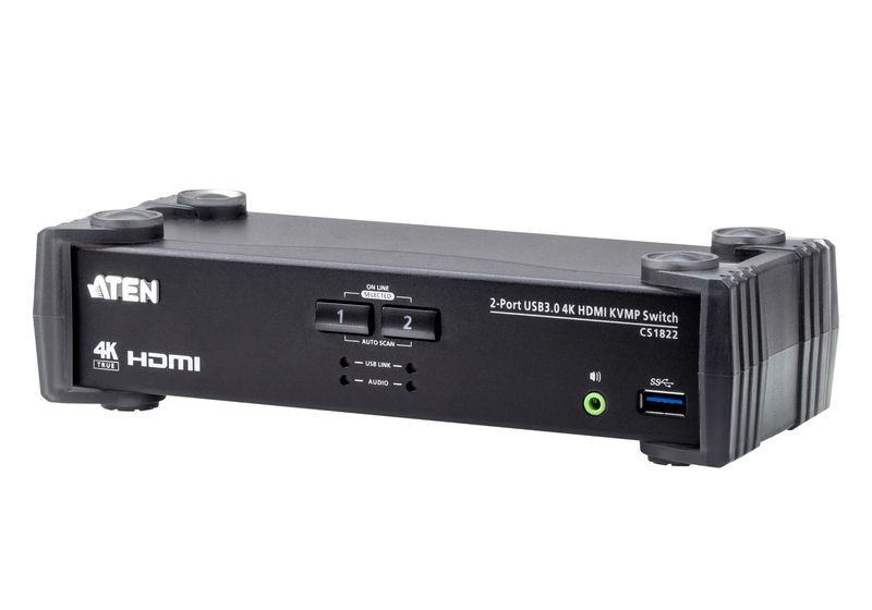 ATEN 2-port USB3.0 4K HDMI KVMP, audio Výrobca
