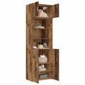 vidaXL Úložný kabinet so policami Staré drevo 70 x 42,5 x 225 cm