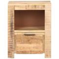 vidaXL Nočný stolík 40x30x50 cm surové mangovníkové drevo
