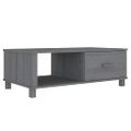 vidaXL Konferenčný stolík HAMAR, tmavosivý 100x55x35 cm, borovica
