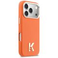 Puzdro Karl Lagerfeld pre iPhone 17 Pro 6,3" HC MAGSAFE PU FW W/ KHEAD LOGO ORANŽOVÉ