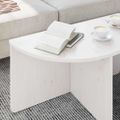 vidaXL Konferenčný stolík 2 ks Biela 79 x 39,5 x 40 cm