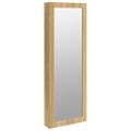 vidaXL Zrkadlová skrinka na šperky s LED svetlami nástenná