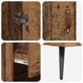 vidaXL Vysoký kabinet so policou 2 ks Staré drevo 69,5 x 34 x 180 cm