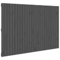 vidaXL Nástenné čelo postele sivé 166x3x110 cm masívna borovica