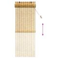 vidaXL Roleta Prírodná 80 x 220 cm Rákosie