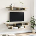 vidaXL TV nástenné skrinky dub sonoma kompozitné drevo
