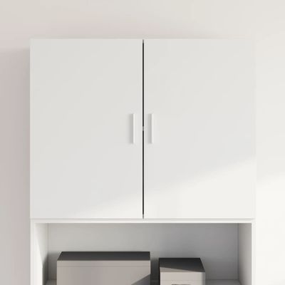 vidaXL Nástenná skrinka biela 80x42,5x64 cm kompozitné drevo