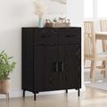 vidaXL Servírovacia skriňa Čierny dub 69,5 x 34 x 90 cm