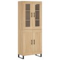 vidaXL Vysoká skrinka dub sonoma 69,5x34x180 cm spracované drevo