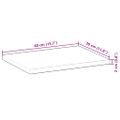 vidaXL Plávajúce police 2 ks 40x30x2 cm neošetrené masívne drevo akácia