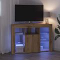 vidaXL Rohový LED TV kabinet 100x40x68cm Remeselný dub