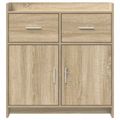vidaXL Servírovacia skriňa Dub sonoma 75 x 36 x 80 cm Kompozitné drevo