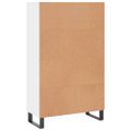 vidaXL Vysoká skrinka lesklá biela 69,5x31x115 cm kompozitné drevo