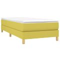 vidaXL Posteľný rám s boxspringom zelený 90x190 cm látka