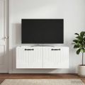 vidaXL Nástenná TV skrinka Biela s vysokým leskom 78,5 x 31 x 30 cm
