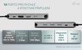 i-tec USB-C Metal Nano 3x Display (DP, HDMI and VGA) Docking Station, Power Delivery 100W Dokovací stanice, 3× video výstup (DP/HDMI/VGA), 5× USB 5 Gbps, Gigabit Ethernet, Power Delivery 100 W, hliníkové telo, USB-C kab