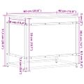 vidaXL Úložný box s vekom čierny 60x40x51,5 cm kompozitné drevo