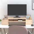 vidaXL Stojan na monitor 70x27,5x15 cm masívna borovica
