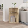 vidaXL Koncový stôl Sonoma dub 29,6 x 29,6 x 60 cm Kompozitné drevo