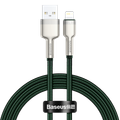 USB kábel pre Lightning Baseus Cafule, 2,4 A, 1 m (zelený)