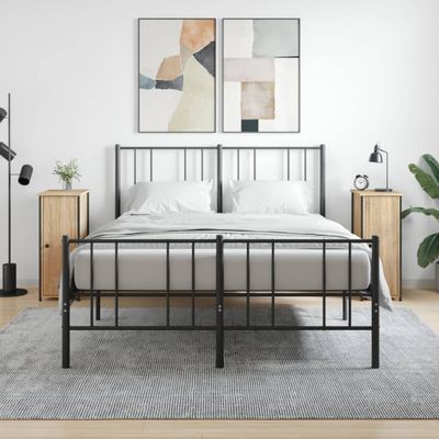 vidaXL Nočné stolíky 2 ks dub sonoma 32x42x80 cm kompozitné drevo