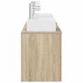 vidaXL Set kabinetov do kúpeľne 3 ks Dub sonoma 49,5 x 41 x 62,5 cm