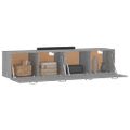 vidaXL Nástenné skrinky 2 ks sivé sonoma 60x36,5x35cm spracované drevo