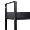 vidaXL Knižnica, 5 políc, čierna 60x27,6x158,5 cm, kompozitné drevo