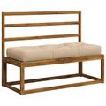 vidaXL Vankúš na paletu VIANEN 100% polyester Krémová 120 x 50 x 12 cm