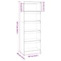 vidaXL Knižnica/deliaca stena medová 60x30x167,5 cm masívna borovica