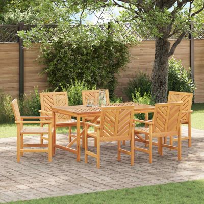 vidaXL Jedálenská stolička 6 pcs Prírodná 62,5 x 59 x 89 cm