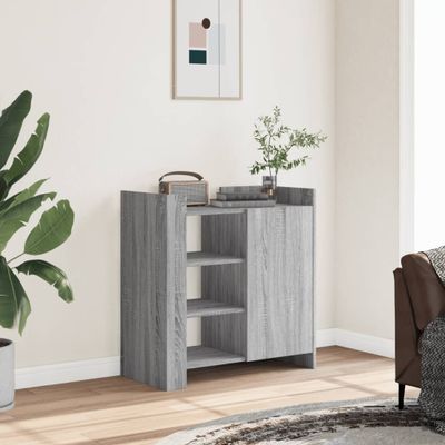 vidaXL Komoda sivá sonoma 73,5x35x75 cm kompozitné drevo