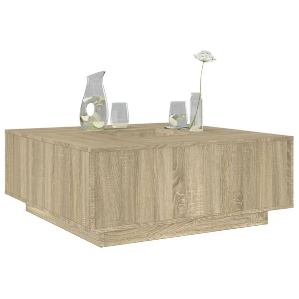 vidaXL Konferenčný stolík dub sonoma 100x100x40 cm kompozitné drevo