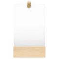 vidaXL Nástenné zrkadlo z masívneho borovicového dreva 23x39,5 cm